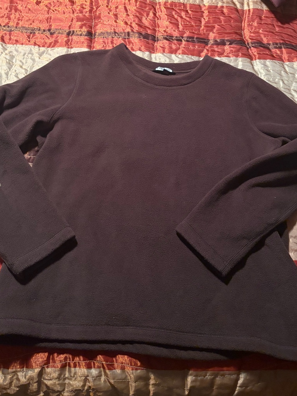 Lands' End Women's Crewneck Sweater in Plum